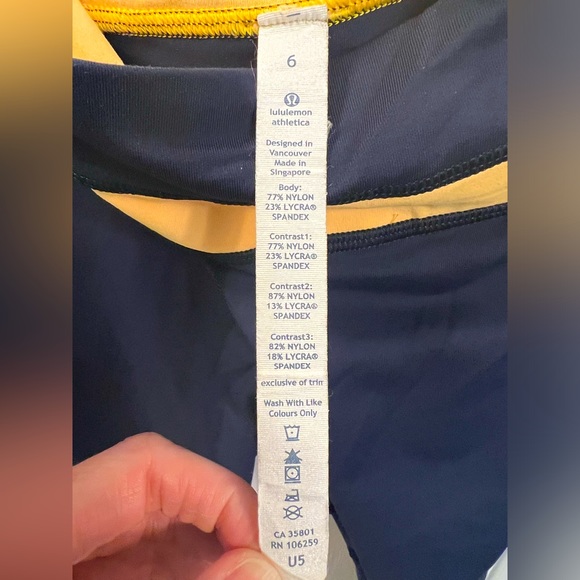 Lululemon Crop leggings Size 6 - Picture 3 of 4